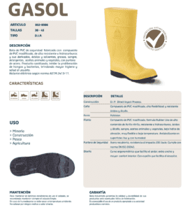 Bota de Seguridad Gasol con Puntera