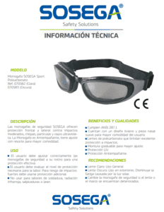 Gafas de seguridad Industrias Sport Antiempañante